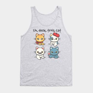 Un deux trois cat Tank Top